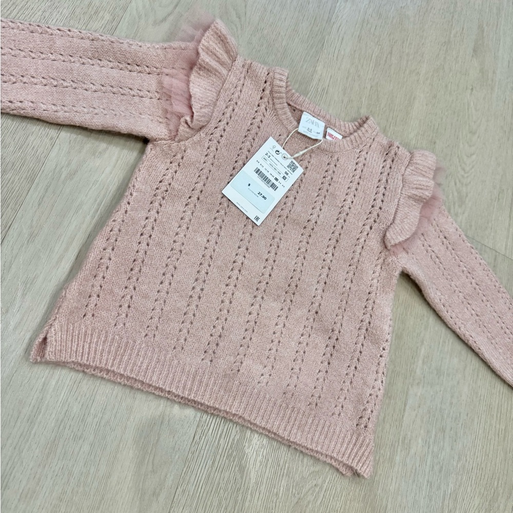 Zara Pink Kids Sweater 2-3 - Picture 2 of 2